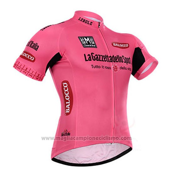 2015 Abbigliamento Ciclismo Giro d'Italia Rosa Manica Corta e Salopette